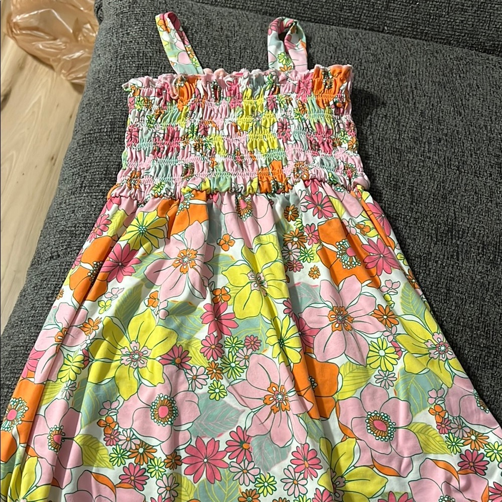 Floral Kids Dress - Multicolor